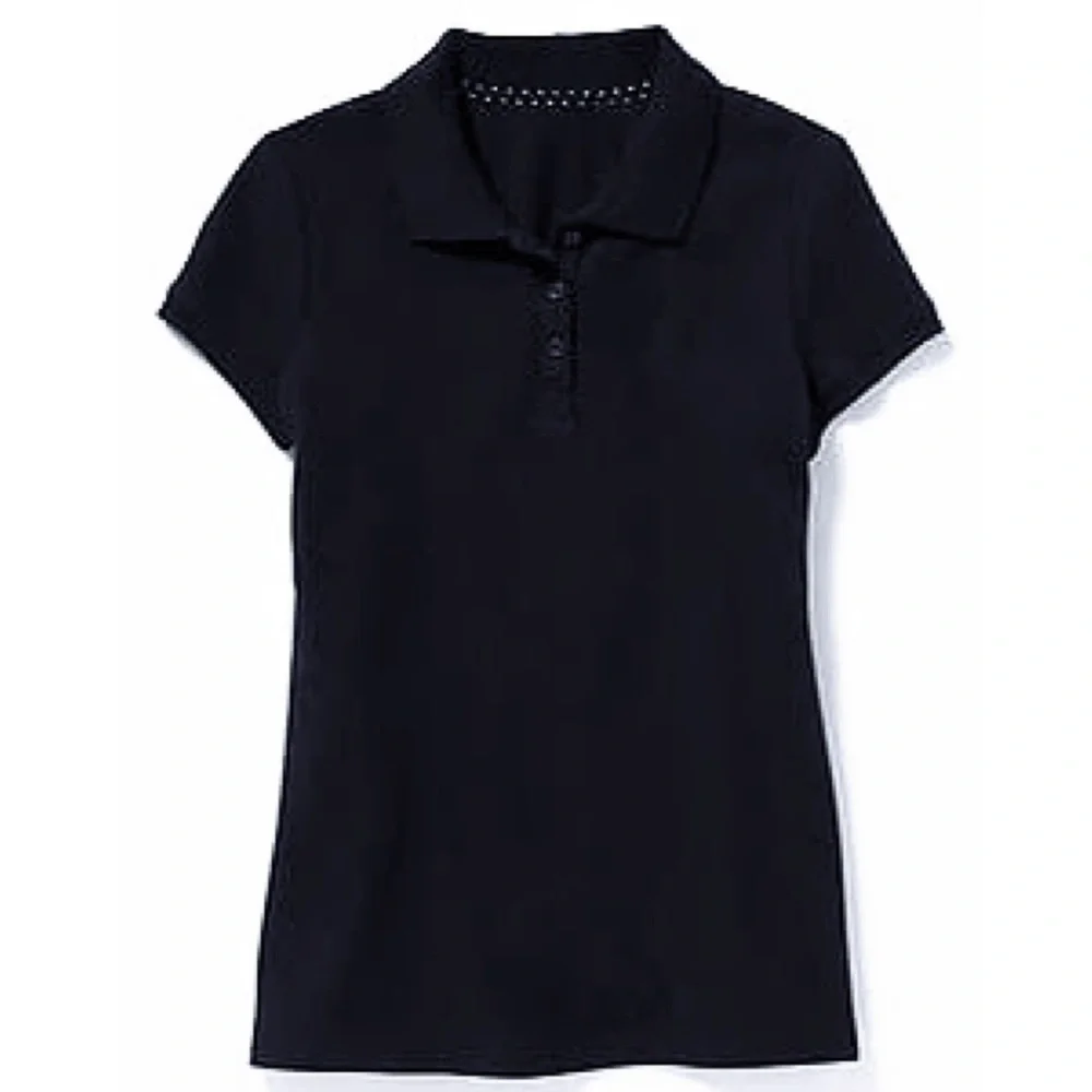 OLD NAVY Girl’s Short-Sleeve Pique Polo in Black